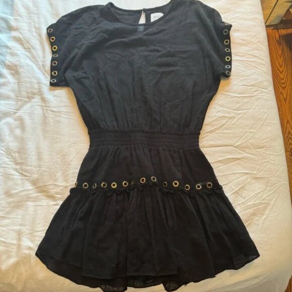 Misa Millie Mini Dress black with grommet detailing - Picture 4 of 12